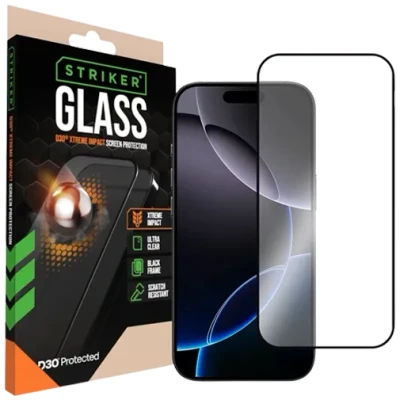 Afbeelding van Striker Screenprotector geschikt voor Apple iPhone 14 Pro Glazen Xtreme Impact Case Friendly