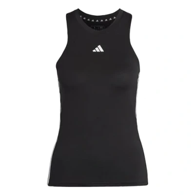 Afbeelding van adidas Dames AEROREADY Train Essentials Regular 3 Stripes Tank Top, Black/White, XS