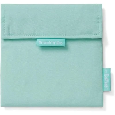 Afbeelding van Roll&#039;eat Broodzak Snack and Go Nature Herbruikbaar Mint Groen 18x18cm