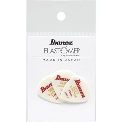 Afbeelding van Ibanez BEL18ST12 Elastomer Jazz Guitar Pick Soft 1.2mm (3 Pack) Plectrum set