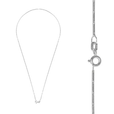 Afbeelding van Zilveren basic ketting, diamond cut snake schakel