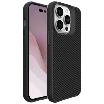 Afbeelding van Apple iPhone 14 Pro Hoesje Kunststof iMoshion Backcover/Hardcase Zwart Telefoonhoesje Shockproof/Valbescherming