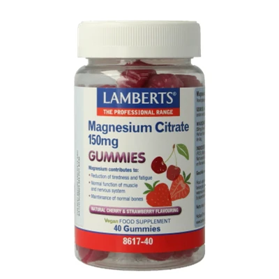 Afbeelding van Lamberts Magnesium citraat 40 Gummies