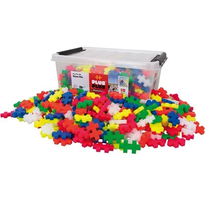Afbeelding van Plus BIG Neon Education Mix Constructiespeelgoed Set Met Bouwstenen 400 Delige Bouwset Bouwspeelgoed Vanaf 3 Jaar