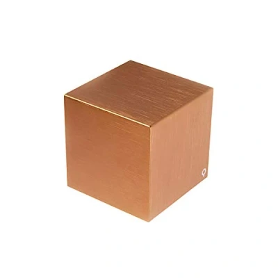Afbeelding van QAZQA Moderne wandlamp koper Cube