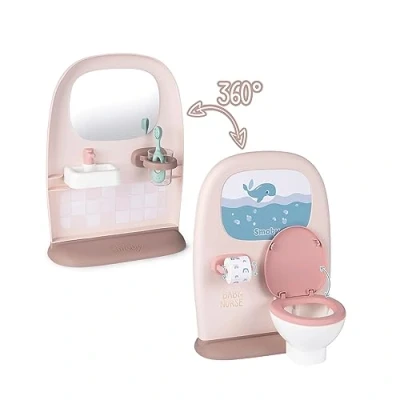 Afbeelding van Smoby Baby Nurse Toilet voor babypop Poppen Speelgoedtoilet