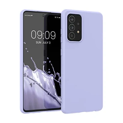 Afbeelding van kwmobile telefoonhoesje geschikt voor Samsung Galaxy A52 / 5G A52s Hoesje smartphone Back cover in pastel lavendel
