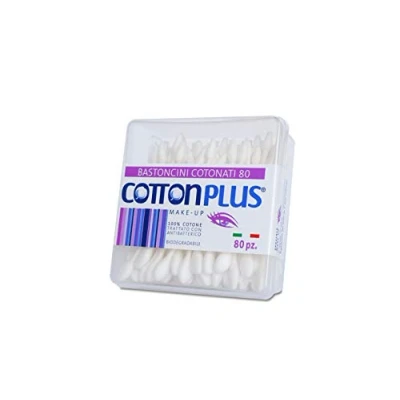 Afbeelding van Cotton Plus Make up katoenen stokjes 80 stuks 28 g