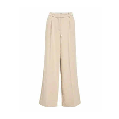 Afbeelding van Object WIDE LEG Broek, Dames, Maat: 34, Tannin