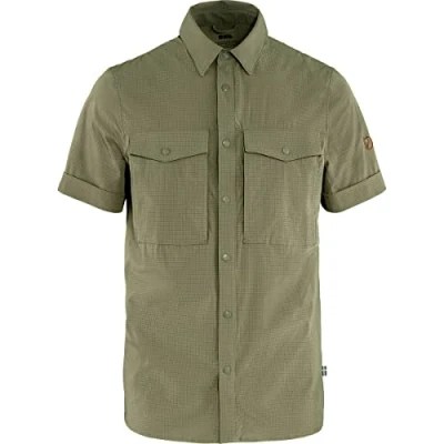 Afbeelding van Fjällräven Abisko Trekking SS Overhemd Heren Light Olive S Groen Outdoor Shirt