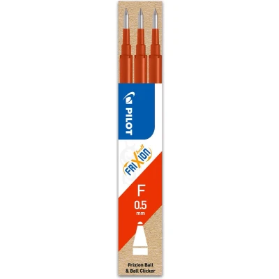 Afbeelding van Pilot Vullingen Frixion Ball en Click Rood 0.5mm 3 stuks