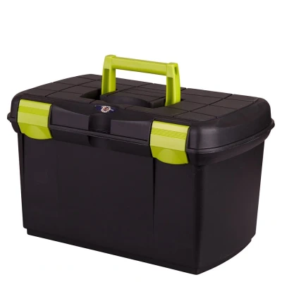 Afbeelding van BR Poetsbox Carlo original met deksel en inzet One Size Lime Zwart