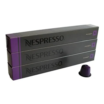 Afbeelding van Nespresso Arpeggio Flavour Koffie 30 Capsules Pods 3 Mouwen Lange Vervaldatum