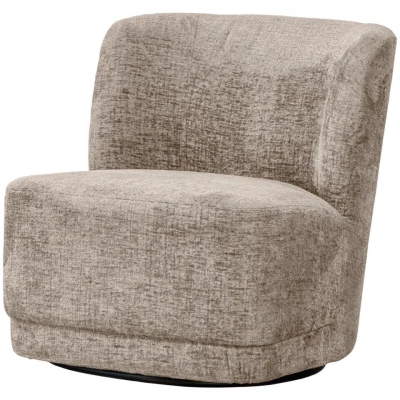 Afbeelding van Woood Atty draaifauteuil Velvet zand