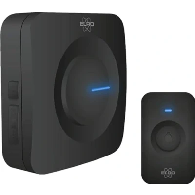 Afbeelding van Draadloze deurbel ELRO (Met ontvanger, 300 meter, 110 dB, LED indicator, Zwart)