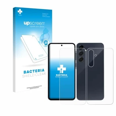 Afbeelding van upscreen Screenprotector voor Samsung Galaxy A35 5G (Voor+Achter) Folie Beschermfolie transparant antibacterieel