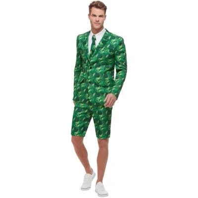 Afbeelding van Smiffys Tropical Palm Tree Suit Kostuum XL Groen