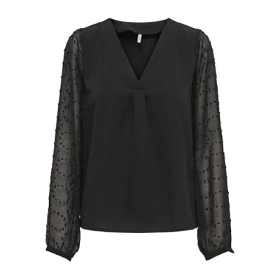 Afbeelding van ONLY Onlmasja V NECK Blouse, Dames, Maat: XS, Black
