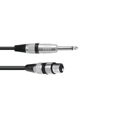 Afbeelding van Omnitronic Adaptercable XLR(F)/Jack mono 0.9m bk