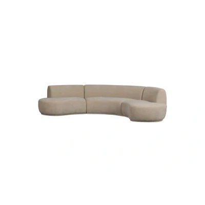 Afbeelding van Basiclabel Batavier Bank Polyester Naturel 75x336x180