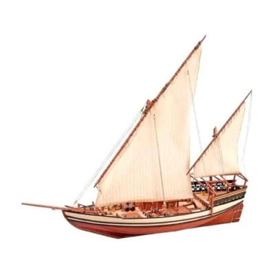 Afbeelding van Artesanía Latina Houten Scheepsmodel Modelschip Arabische Dhow Boot, Sultan Model 22165, Schaal 1:60 Modellen Om Te Bouwen Gemiddeld Niveau Bootmodel