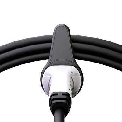 Afbeelding van Powerwerk Wallbox laadkabelhouder type 2 klein wandhouder voor elektrische auto met IEC 62196 stekker houder ABS EV