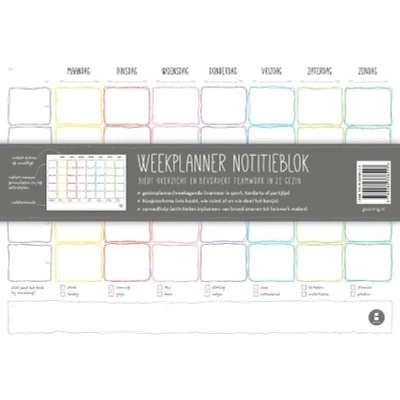 Afbeelding van Gezinnig Weekplanner Notitieblok