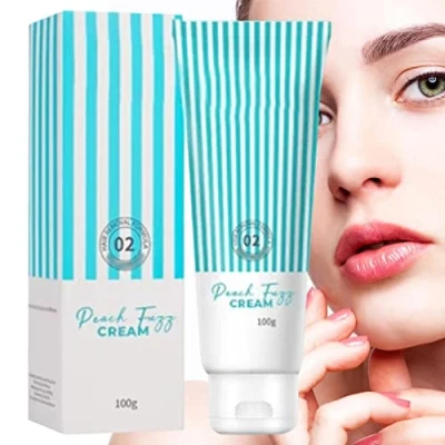 Afbeelding van bovenlip ontharing voor vrouwen, Snelwerkende ontharingscrème remmer, ontharingscrème, 100 g gevoelige delicate gezichtszones, kin voorhoofd Novent