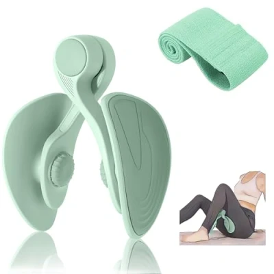 Afbeelding van Dijtrainer 16KG Bekkenbodemtrainer voor Dames Vrouw Bilspiertrainer Thuis Herentrainingsapparatuur Fitnessapparatuur Sportapparatuur Bekkenbodemspiertrainer (Lichtgroen)