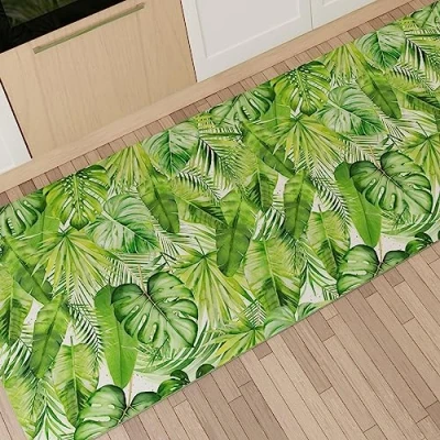 Afbeelding van PETTI Artigiani Italiani Tapijt voor keuken, antislip, wasbaar, loper tapijt, keukenloper, loper, 52 x 240 cm, Tropical 05 design, 100% Made in Italy