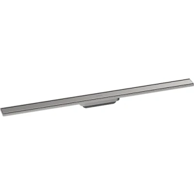 Afbeelding van hansgrohe RainDrain Original complete set douchegoot, 1000mm, in hoogte verstelbaar, geborsteld roestvrij staal, 56200800