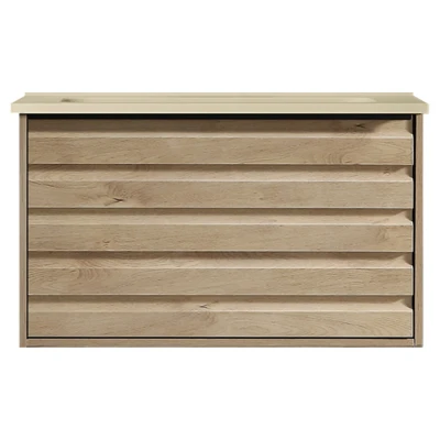 Afbeelding van Meubelset Differnz Elin 60 cm Eiken/Taupe