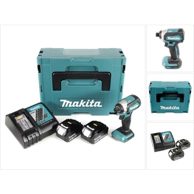 Afbeelding van Makita DTD 153 RFJ accu slagmoersleutel 1/4&quot; 18V 170Nm borstelloos + 2x oplaadbare batterijen 3.0 Ah snellader in Makpac 2