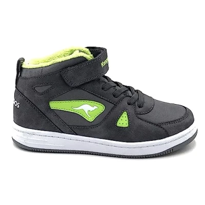 Afbeelding van KangaROOS Unisex Kalley II Ev sneakers, Steel Grey Lime, 38 EU