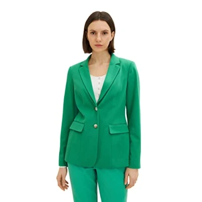 Afbeelding van TOM TAILOR Dames blazer 1035882, 31032 Vivid Leaf Green, 34