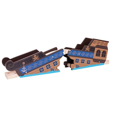 Afbeelding van Bigjigs Shipwreck Bridge Speelgoedtreinbaan voor kinderen, Maat: One Size, Multi coloured