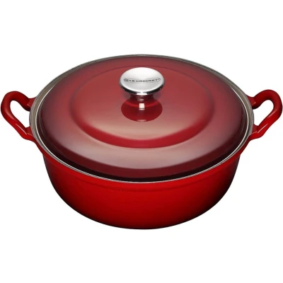 Afbeelding van Braadpan Le Creuset Faitout Kersenrood 32 cm
