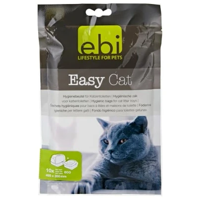 Afbeelding van Ebi Kattenbakvulling Kat Easycat Kattenbakzakken 10st 49,5x35cm