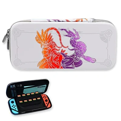 Afbeelding van Case compatibel met Switch en OLED Leuke harde draagtas Beschermhoes opslag voor 10 games console accessoires