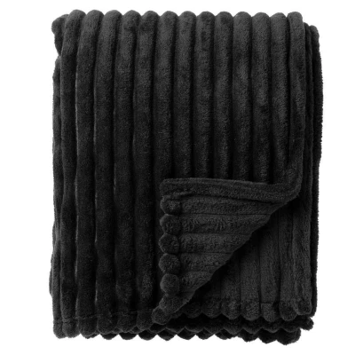 Afbeelding van Dutch Decor RICKY Plaid 150x200 cm superzacht warm en donzig Raven zwart
