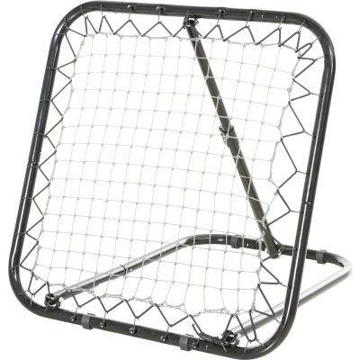 Afbeelding van HOMCOM Baseball rebounder kickback goal terugveernet net inklapbaar metaal + PE zwart A90 223
