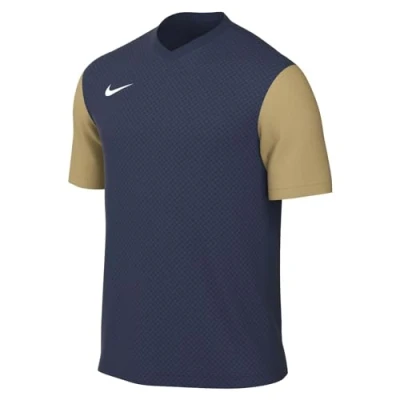 Afbeelding van Nike Heren Short Sleeve Top M Nk Df Tiempo Prem Ii Jsy Ss, Marineblauw Goud, DH8035 411, 2XL