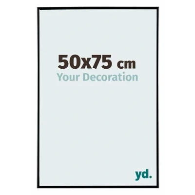 Afbeelding van Fotolijst 50x75cm Zwart Hoogglans Kunststof Evry