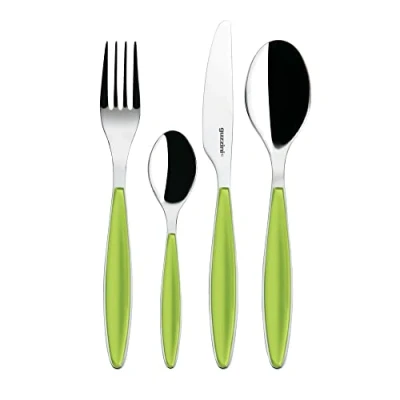 Afbeelding van Guzzini Feeling, 24 delige bestekset, appelgroen, 15,8 x 7,5 h25,5 cm