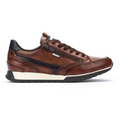 Afbeelding van Pikolinos Cambil heren sneaker bruin maat 43 (EU) 9 (UK)