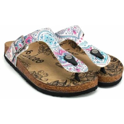 Afbeelding van GOBY Patroon Slippers Sandalen Hoge kwaliteit Handmade Maat 36