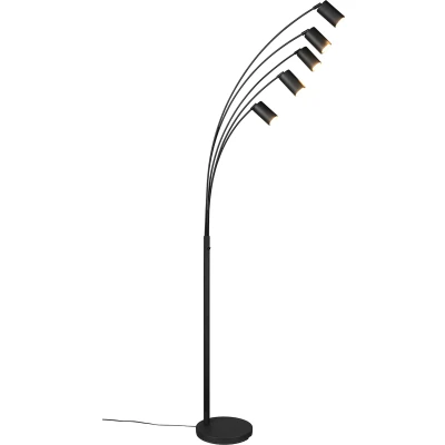 Afbeelding van TRIO MARLEY Staande lamp Zwart mat excl. 5x GU10 4,5W