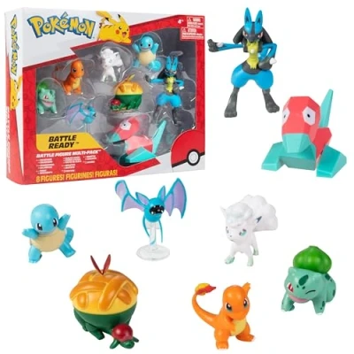 Afbeelding van Pokémon PKW3063 Battle Figure Multipack 8 stuks, officiële figuurset