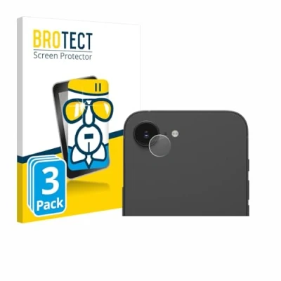 Afbeelding van BROTECT Screenprotector voor Apple iPhone 16e (ALLEEN Camera Lens) Folie Beschermfolie Beschermglas transparant (3 Stuks)