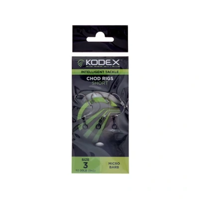 Afbeelding van Kodex Chod Rigs: Short Size 3 to 20lb 3pcs Karper onderlijnen